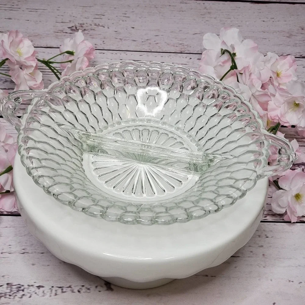 Crystal Divided Serving Dish